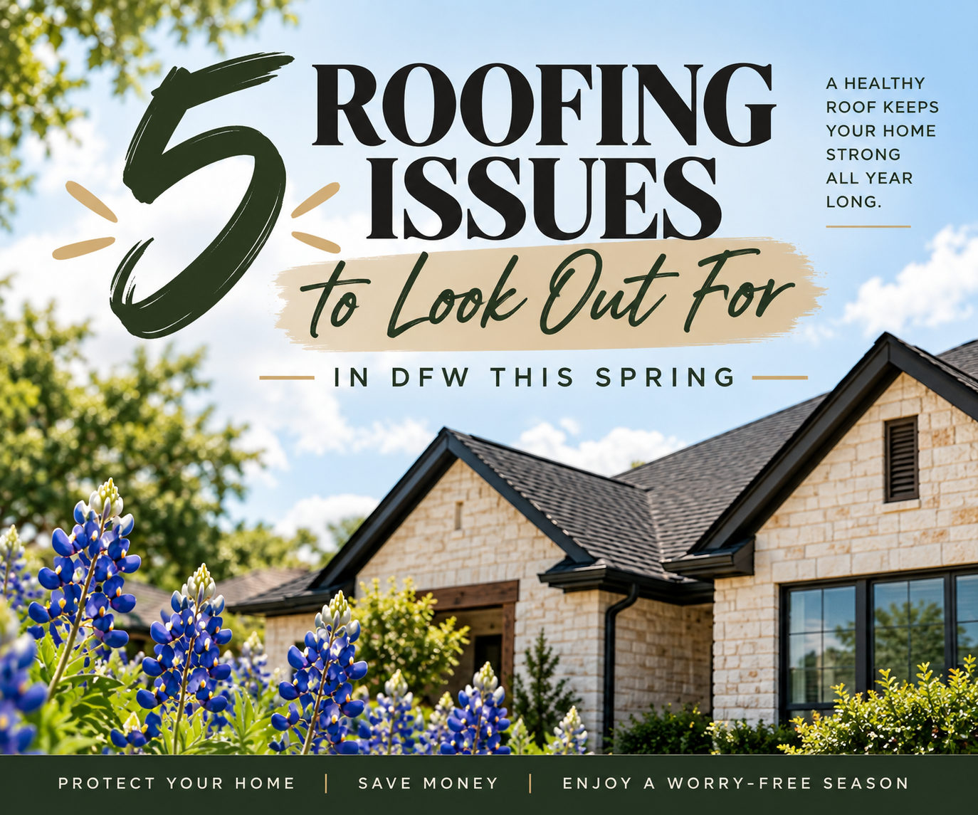 5 Spring Roofing Issues to Watch Out for in DFW